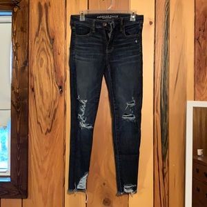 Next level stretch high rise jeans.